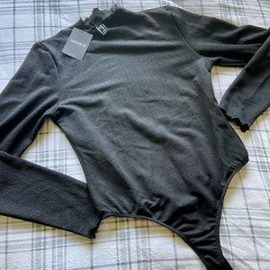 Black Knit Bodysuit